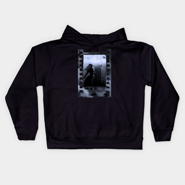 Vintage Sea Witch Night Terror Captured on Film Kids Hoodie by Dibble Dabble Designs